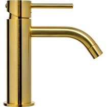 Смеситель для раковины Paffoni Light LIG071HGSP медовое золото брашированное