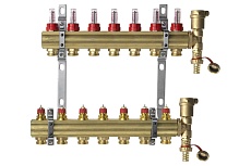 Комплект коллекторов Danfoss FHF-7F set 7 контуров 088U0727