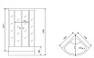 Душевая кабина Timo Comfort T-8800 100x100, без г/м, прозрачные стекла (Clean Glass), хром