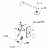 Душевой набор WasserKRAFT Abens A16162 черный