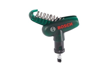 Карманная отвертка с 9 битами Bosch 2607019510