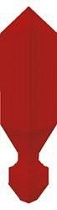 Вставка Marazzi Italy Oxford Angolare Merton Rojo 1.5х1.5 см, DCCU