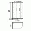 Душевой уголок River Don 100/80/24 MT 100x80 хром, матовое, L без поддона