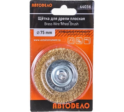 Щетка зачистная для дрели (75 мм) Автоdело 44036