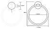 Вешалка для полотенец Bemeta Trend-i 104104068 хром/белый