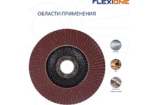 Круг лепестковый конический Flexione 125x22.2 мм, Р120 10000518
