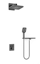 Душевой набор Vincea Inspire VSFW-3I21MT4RGM термостат, вороненая сталь
