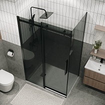 Душевой уголок Grossman Classic 120.K33.04.1090.21.10 100x90 тонированный, черный матовый