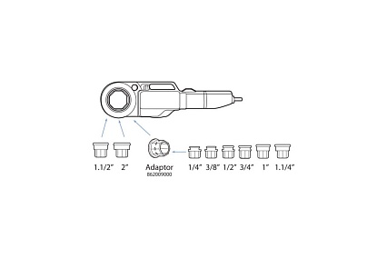 Электрический клупп в кейсе с головками 1/2”-2” SUPER-EGO supertronic 2000 864220200