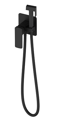 Смеситель Oliveeka D-Line OL-829003-MB с гигиеническим душем, черный матовый