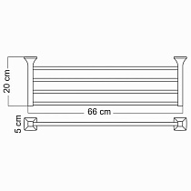 Полка WasserKRAFT Wern K-2511