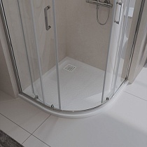 Поддон для душа BelBagno TRAY-MR-UNO-R-80-550-35-W-BO 80x80 белый, накладка белый