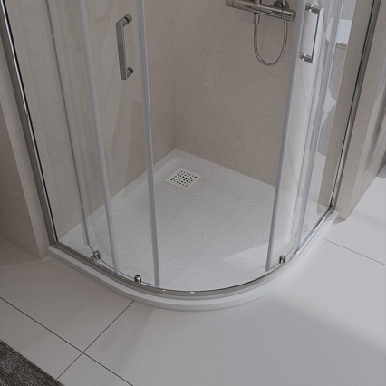 Поддон для душа BelBagno TRAY-MR-UNO-R-80-550-35-W-BO 80x80 белый, накладка белый