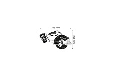 Аккумуляторная циркулярная пила Bosch GKM 18 V-LI Professional Solo 0.601.6A4.001