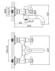 Смеситель для ванны D&K Hessen Hercules DA1423241 с душем