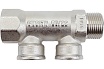 Коллектор никелированный (3/4"; 2 х 1/2") Valtec VTc.550.N.0502 62538
