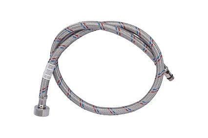 Подводка для смесителей СТМ сталь, 1/2xM10x80 см., короткий штуцер CWFSS080