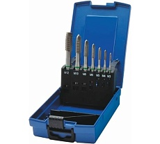 Набор машинных метчиков и свёрл ZIRA HSS-E V3,DIN 371/376, M3-M12,d 2.5-10.2 мм ZI-Z-4110M3-M12S