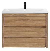 Тумба с раковиной Art&Max Family-M 90 см, 3 ящика, Harbor Golden