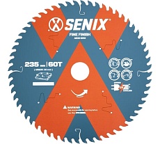 Диск пильный по дереву 235х30 мм, 60Т SENIX AECS-0013