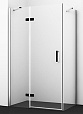 Душевой уголок WasserKRAFT Aller 10H06LBLACK MATT 120x80 левый
