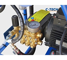 Установка опрессовочная в/давления C-TECH DN1520 (140 бар, до 1200 л/ч, 5.5 кВт, 380 В) мобильная NP1520ET3E4BP2P1 DN1520ET3E4BP2P1