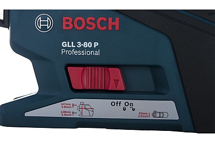 Линейный лазерный нивелир Bosch GLL 3-80 P + настенное крепление BM1 + приемник LR2 0.601.063.308