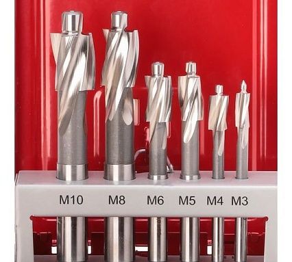 Набор цековок (6 шт; 71-100 мм; М3-M10; 180 гр.; HSS-G) RUKO 102450