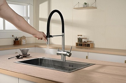 Смеситель для кухни Vincea VKF-120CH хром