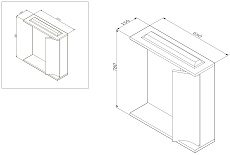 Зеркальный шкаф Am.Pm Like 65 см R белый