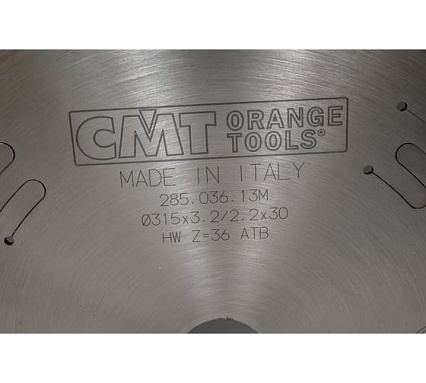 Диск пильный по дереву (315х30х3.2/1.8 мм; Z=36) CMT  285.036.13M