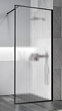 Душевая перегородка Vincea Walk-In VSW-1HP120FLB 120x200 черный матовый, рифленое