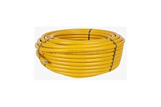 Гофрированная труба Stahlmann из нерж.стали SS304 25A, отожженная в оболочке желтая, 30м, 2250030