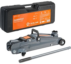 Подкатной домкрат Airline 3т в кейсе, мин 135 мм, макс 380 мм AJ-3F-385K