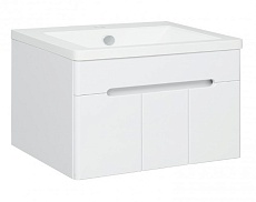 Тумба с раковиной Runo Парма 75 см 3 дверцы белый