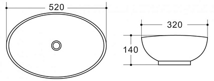 Раковина BelBagno BB1147 52 см