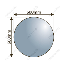 Зеркало Melana MLN-LED084 60 см