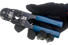 Клещи для обжима коннектеров Electraline RJ45 8P8C и RJ11 6P4C 500303