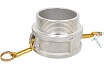 Алюминиевый камлок TITAN LOCK тип B розетка, наруж. резьба NPT 4" TL400BALN