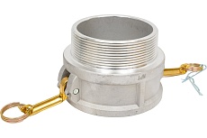 Алюминиевый камлок TITAN LOCK тип B розетка, наруж. резьба NPT 4&quot; TL400BALN