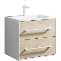 Тумба с раковиной Aqwella 5 stars Miami 60 см дуб сонома