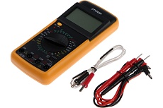 Мультиметр Тундра DT-9208А, ACV/DCV, ACA/DCA, 200-200MΩ, 20nF-200mF, 40-400 C, 200 kHz 1550213