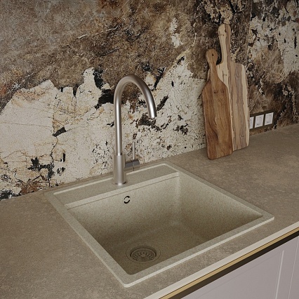 Смеситель для кухни Oliveeka OL-963002-BN никель матовый