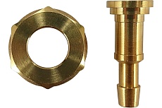 Штуцер со съемной гайкой М22, левая резьба, под шланг 6/9 мм F10.12.1 FOOB 00-00003671