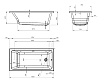 Акриловая ванна Marka One Bianca 150x75