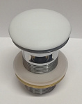 Донный клапан Ceramalux RD001 с переливом, белый