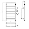 Полотенцесушитель электрический Wonzon&Woghand Koln WW-A6016-BR брашированный никель