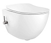 Подвесной унитаз Creavit Free FE322-34CB00E-0002 безободковый, с функцией биде, со смесителем