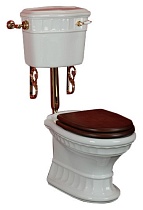 Унитаз с низким бачком Migliore Gianeta, с ручкой смыва