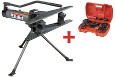 Трубогиб JET JHPB-2 1/2&quot;-2&quot;+U-550 Набор клуппов UNIPRO в кейсе 330300-U550